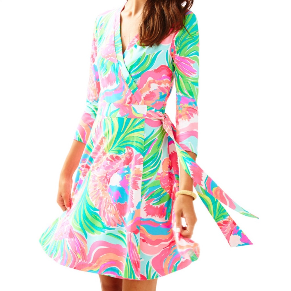 Lilly pulitzer Emilia wrap dress size medium