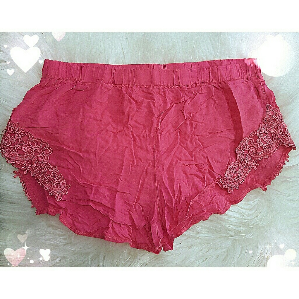 Hot pink PJ shorts
