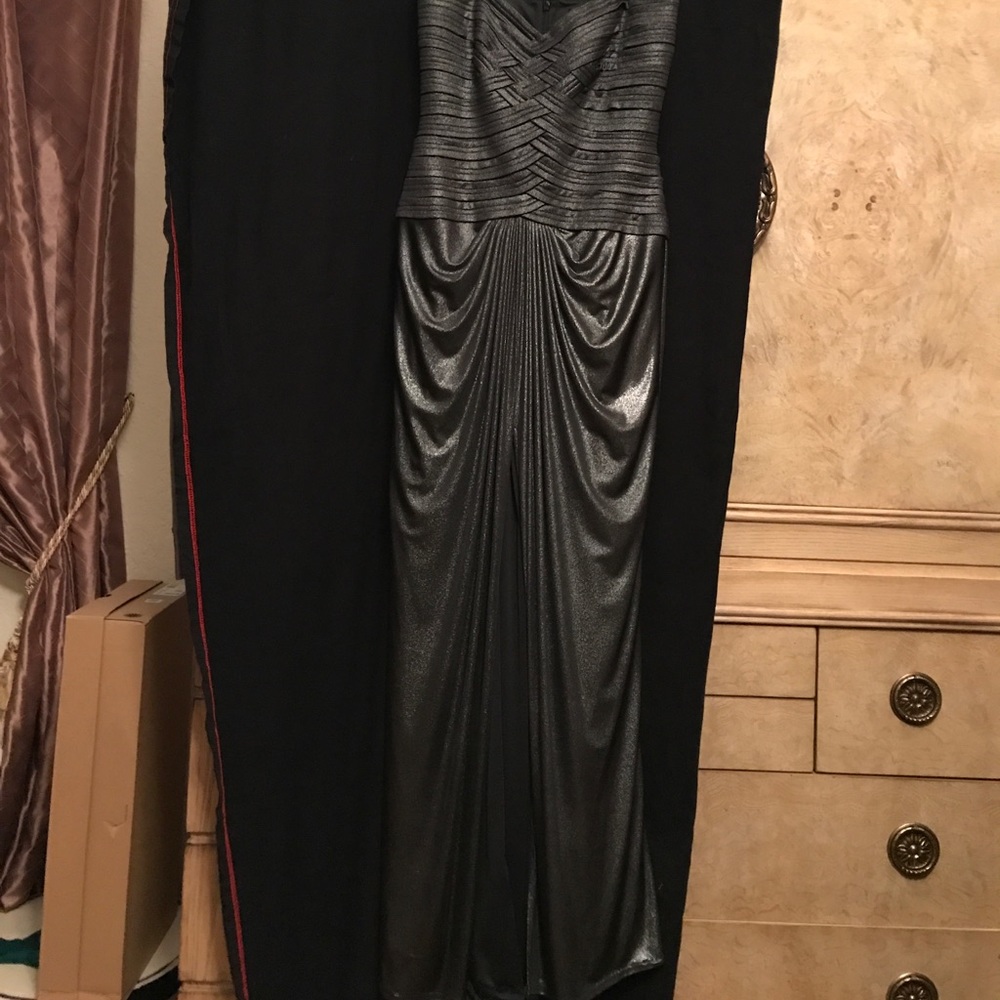 Strapless formal gown