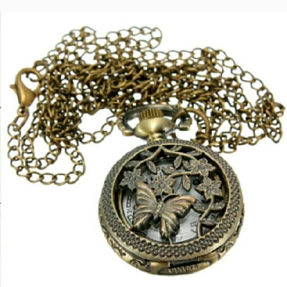 Butterfly pendant pocketwatch