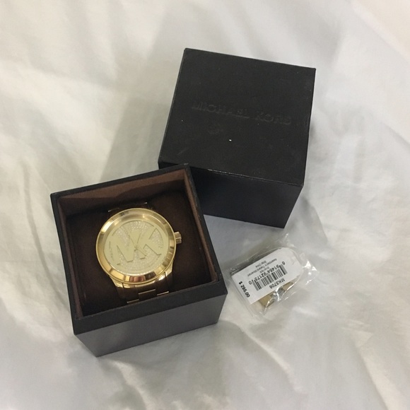Michael Kors gold and diamond watch