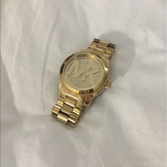 Michael Kors gold and diamond watch main image 4