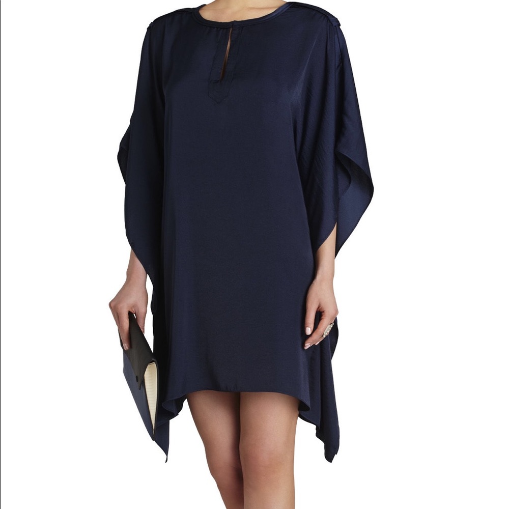 BCBG jazmine draped kimono dress - navy