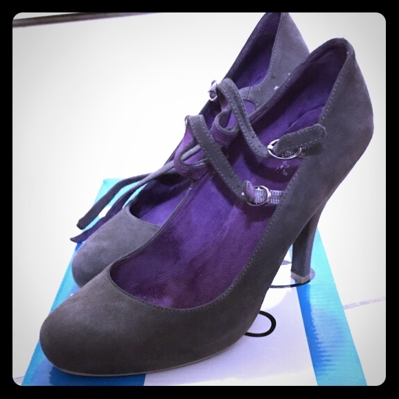 Jeffrey Campbell grey suede heels - Picture 1 of 2