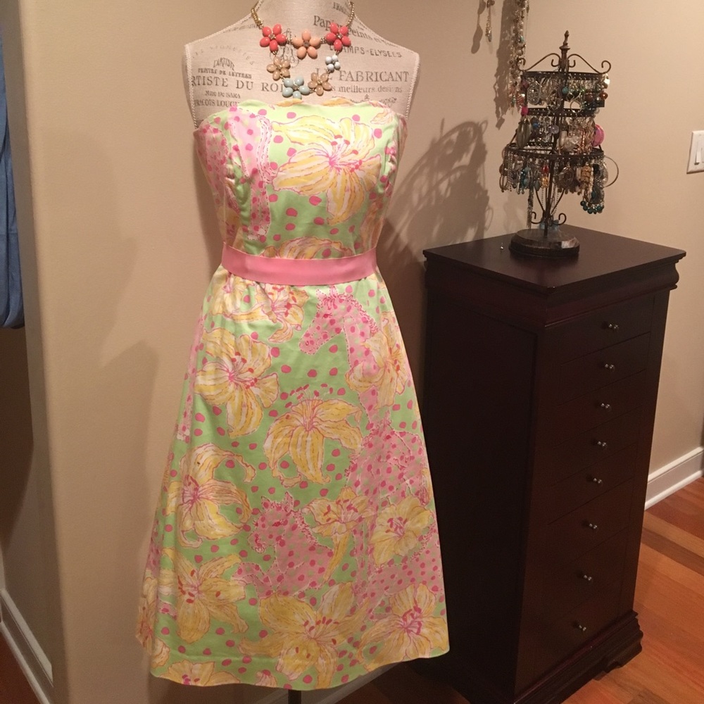 Lilly Pulitzer strapless dress