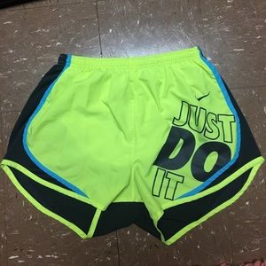 Neon Yellow Nike Shorts