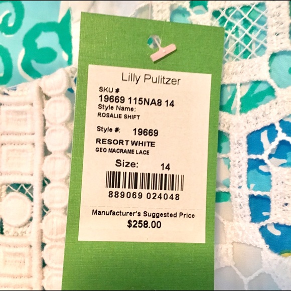 Lilly Pulitzer Rosalie shift dress Sz 14 NEW! - Picture 4 of 6