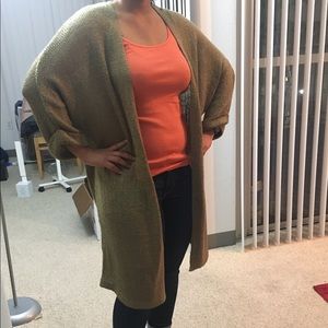 Knit long cardigan
