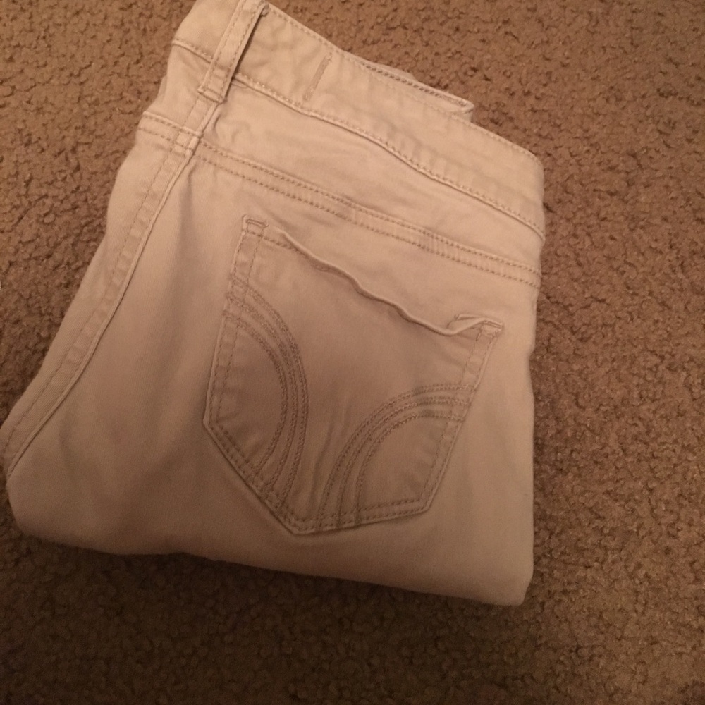 Hollister khaki skinny jeans