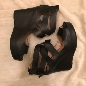 Dolce Vita Strappy Leather Wedge