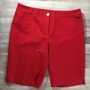 CHICOS Marcella Shorts Scarlett Red