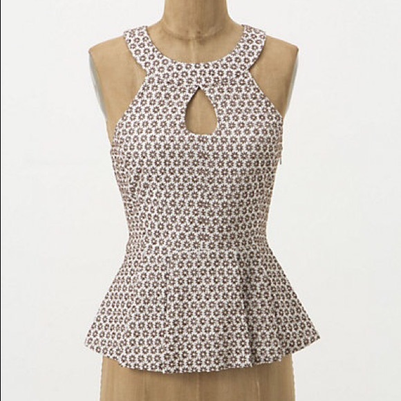 Anthropologie Tops - Anthropologie Embroidered Halter Top