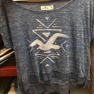Blue hollister shirt