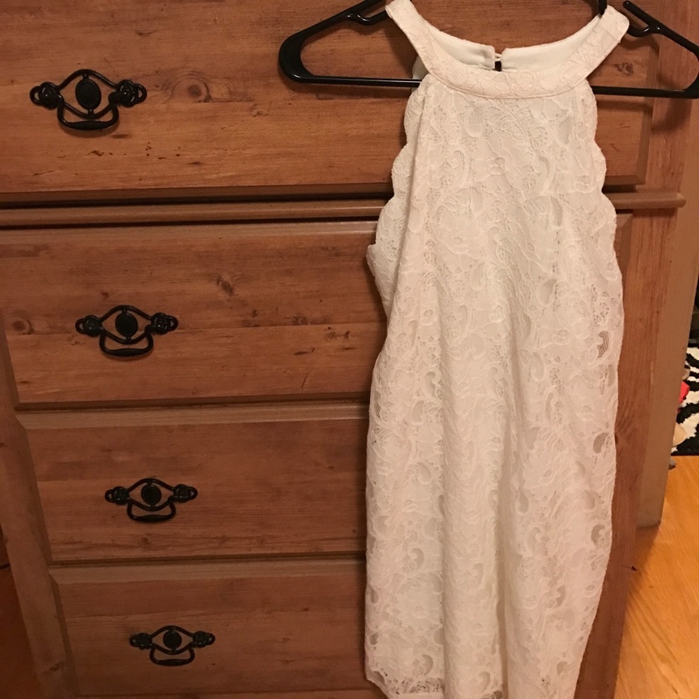 Women's Montreal Ofd white lace mini dress