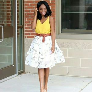 PRELOVED Chicwish Floral Skirt