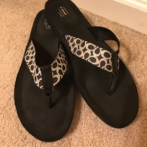 Coach Logo Sandal