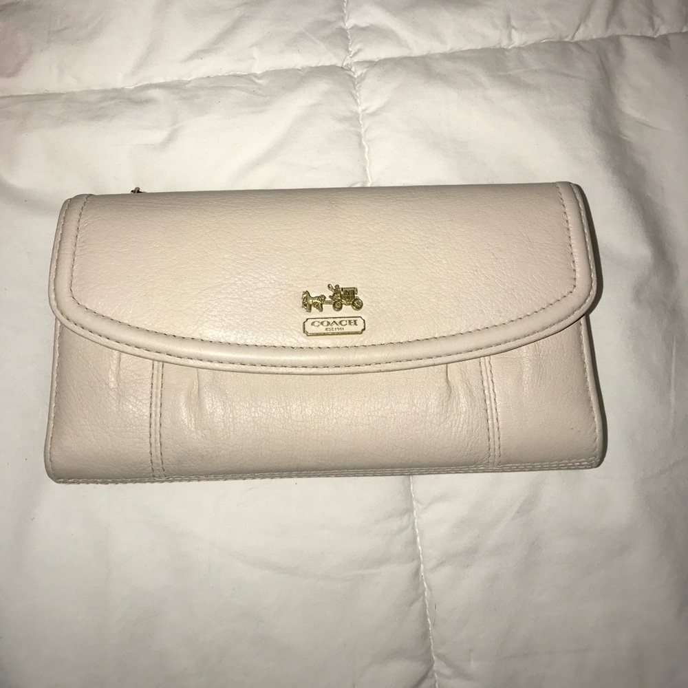 Coach wallet with check book