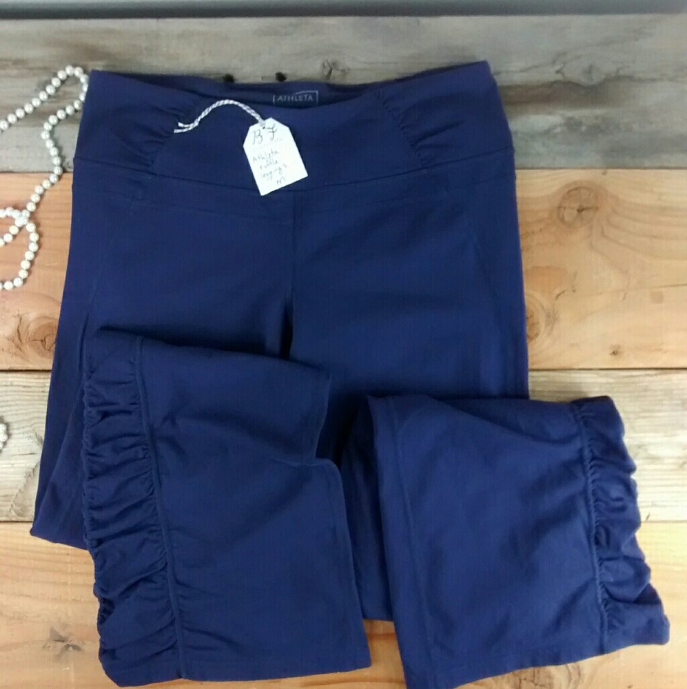 SALE Purple Ruffle Athleta Leggings