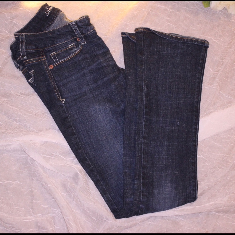 American eagle skinny kick jeans bootcut size 0