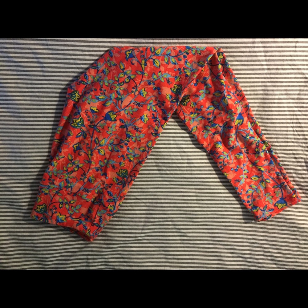 OS LuLaRoe Floral Leggings