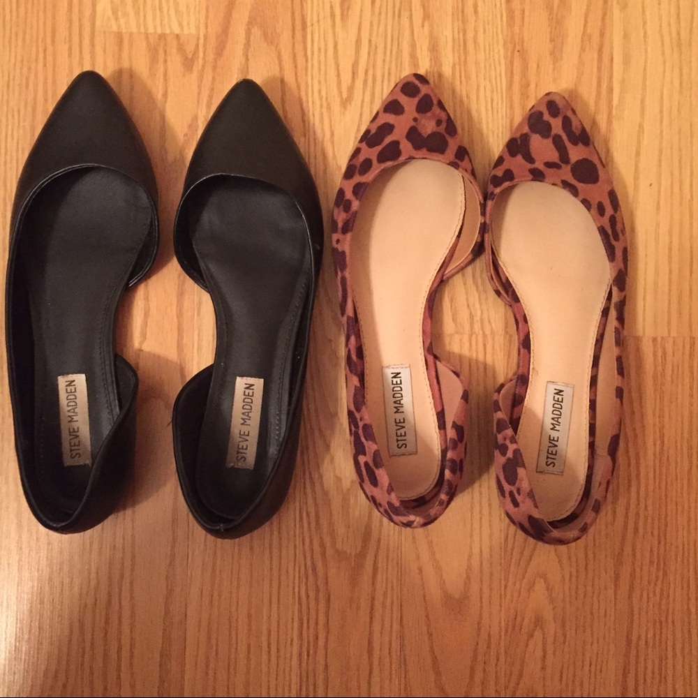 2 pairs of Steve Madden flats
