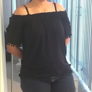 Black H&M shoulder less top