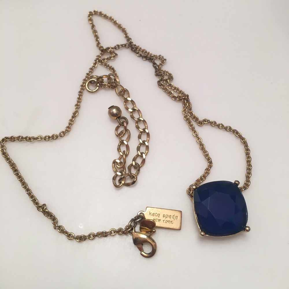 Kate spade blue stone necklace