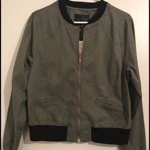 Sanctuary olive green bomber jacket sz Small