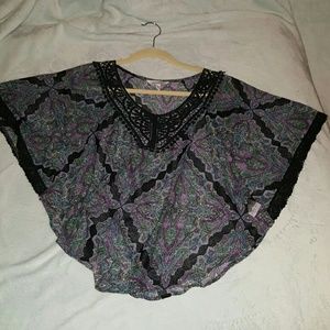 Sheer dolman top