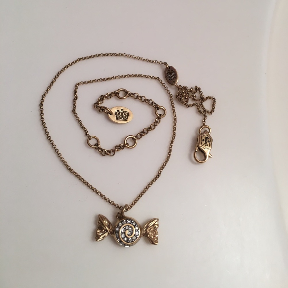 Juicy Couture wrapped candy necklace with diamonds