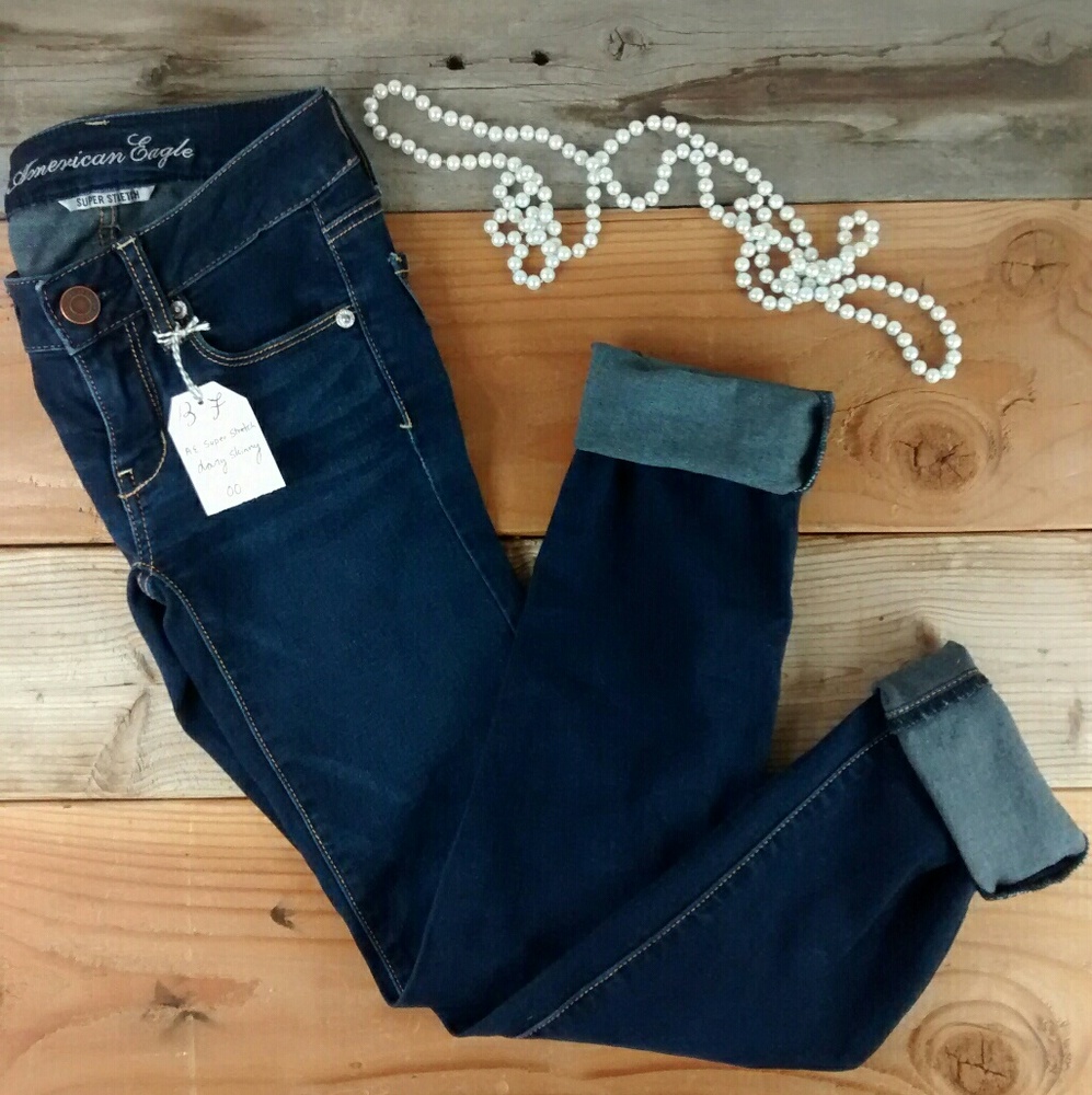 AE Dark Super Stretch Skinny Jean