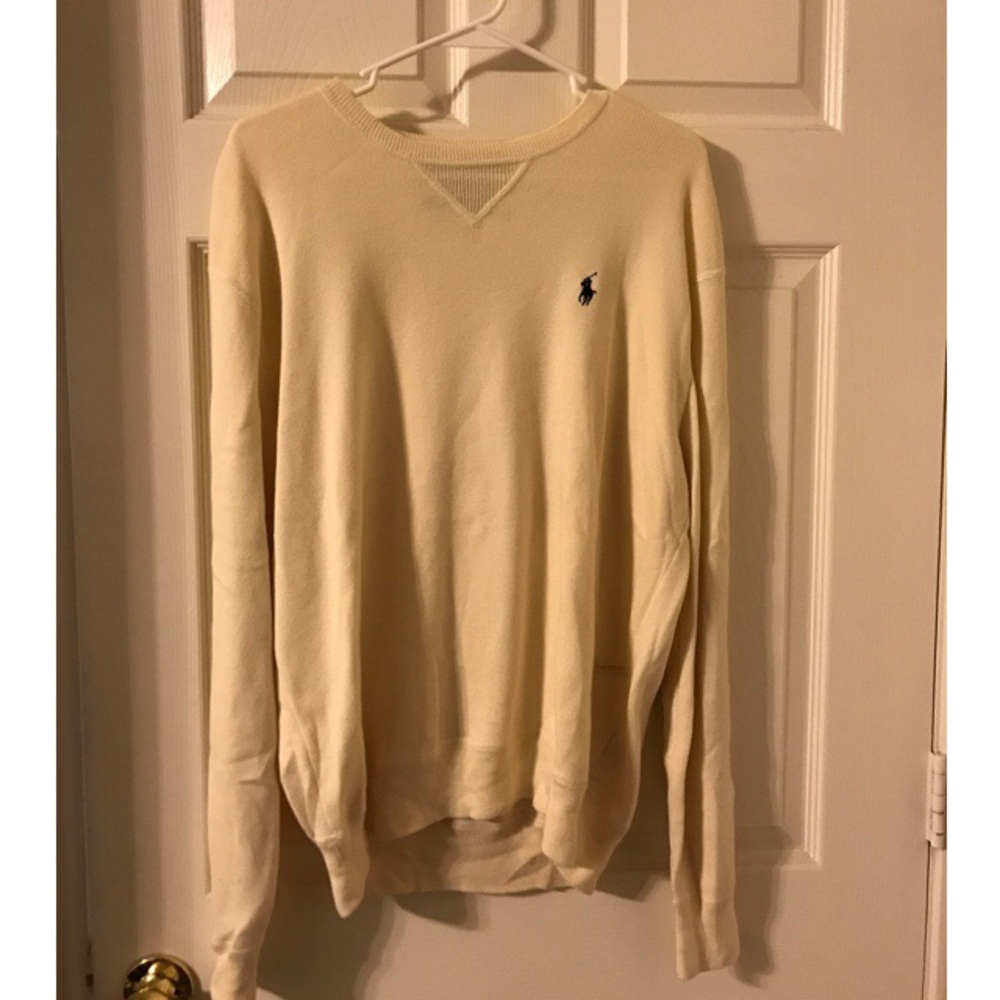 Cream Polo Sweater (size M)