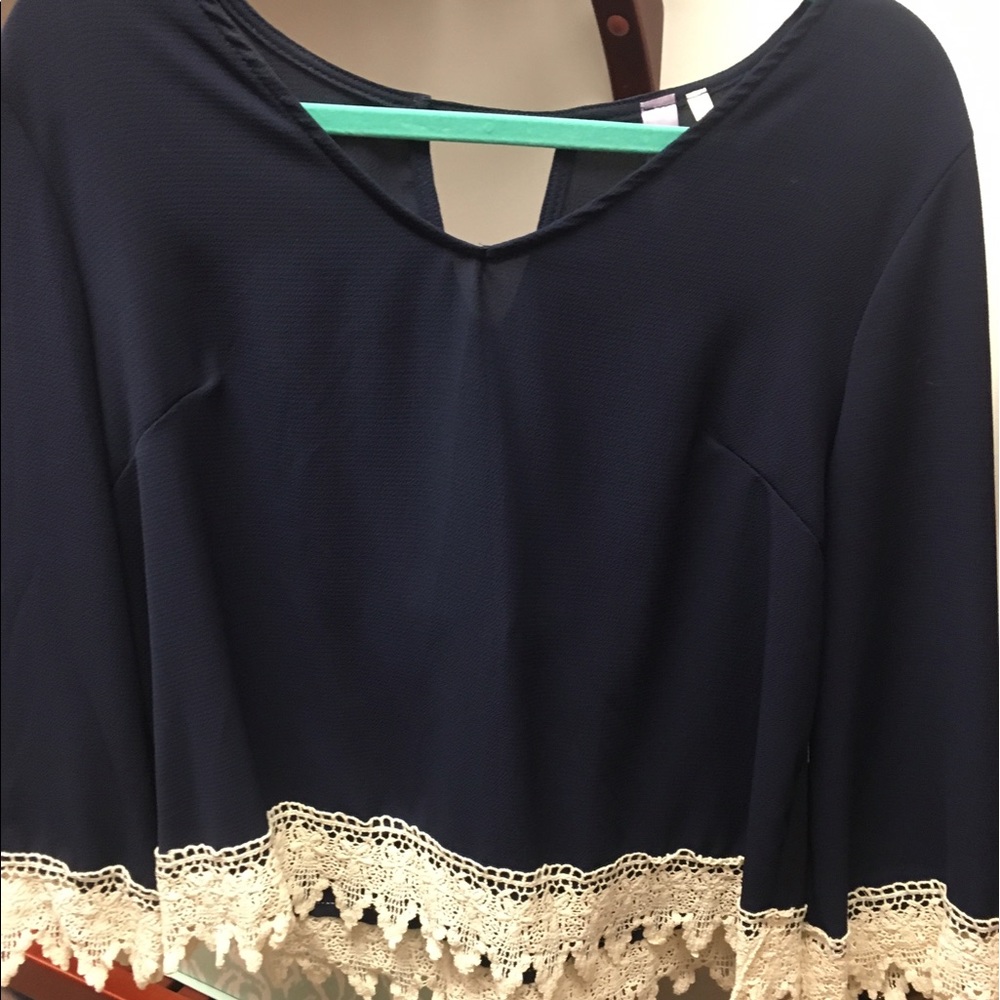 Top with lace