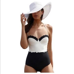 High Waist One Piece Bikini Swimsuit Bathing Suit