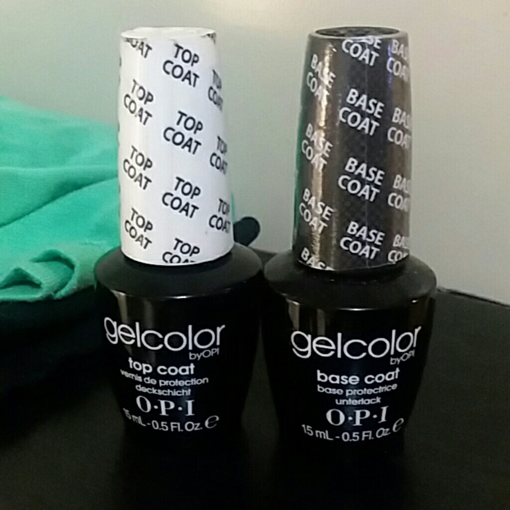 Opi gel color top coat and base coat