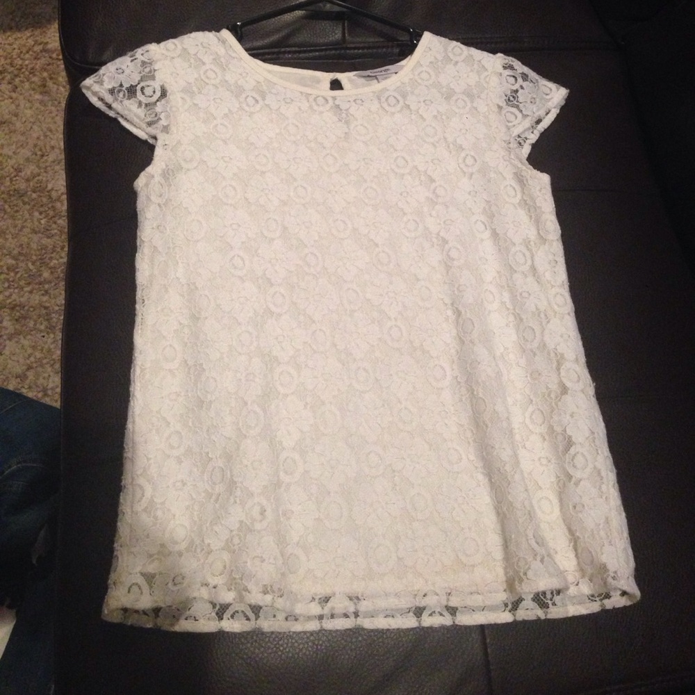 White lace top