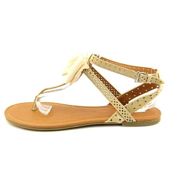 Bow Nude Thong Sandal - Picture 3 of 3