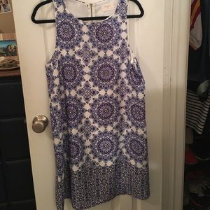 beautiful blue patterned dress