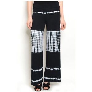 Tied dye palazzo pant