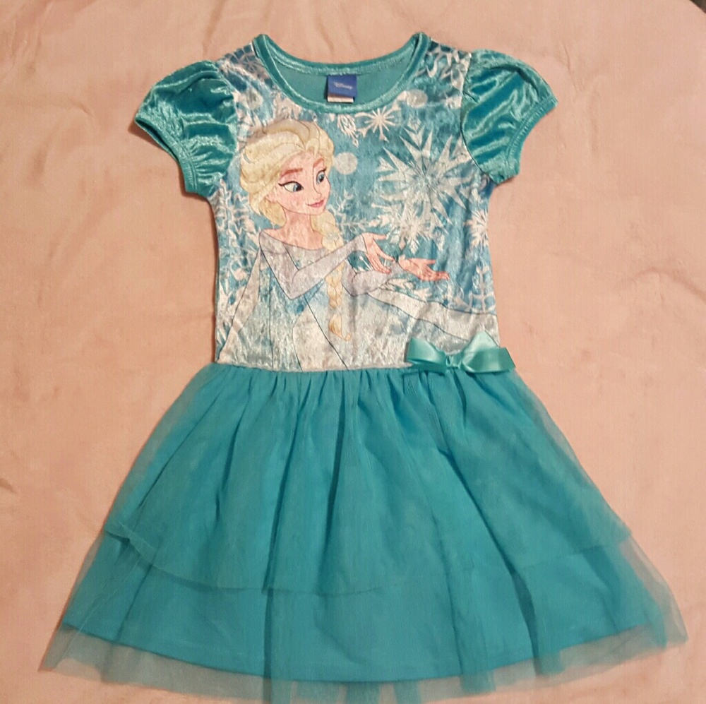 Disney Elsa Frozen panne and mesh dress
