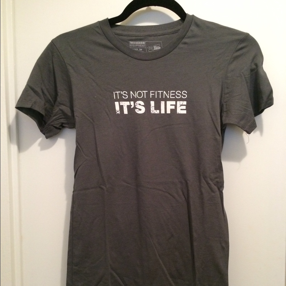 Equinox Grey Cotton Workout Tee - S