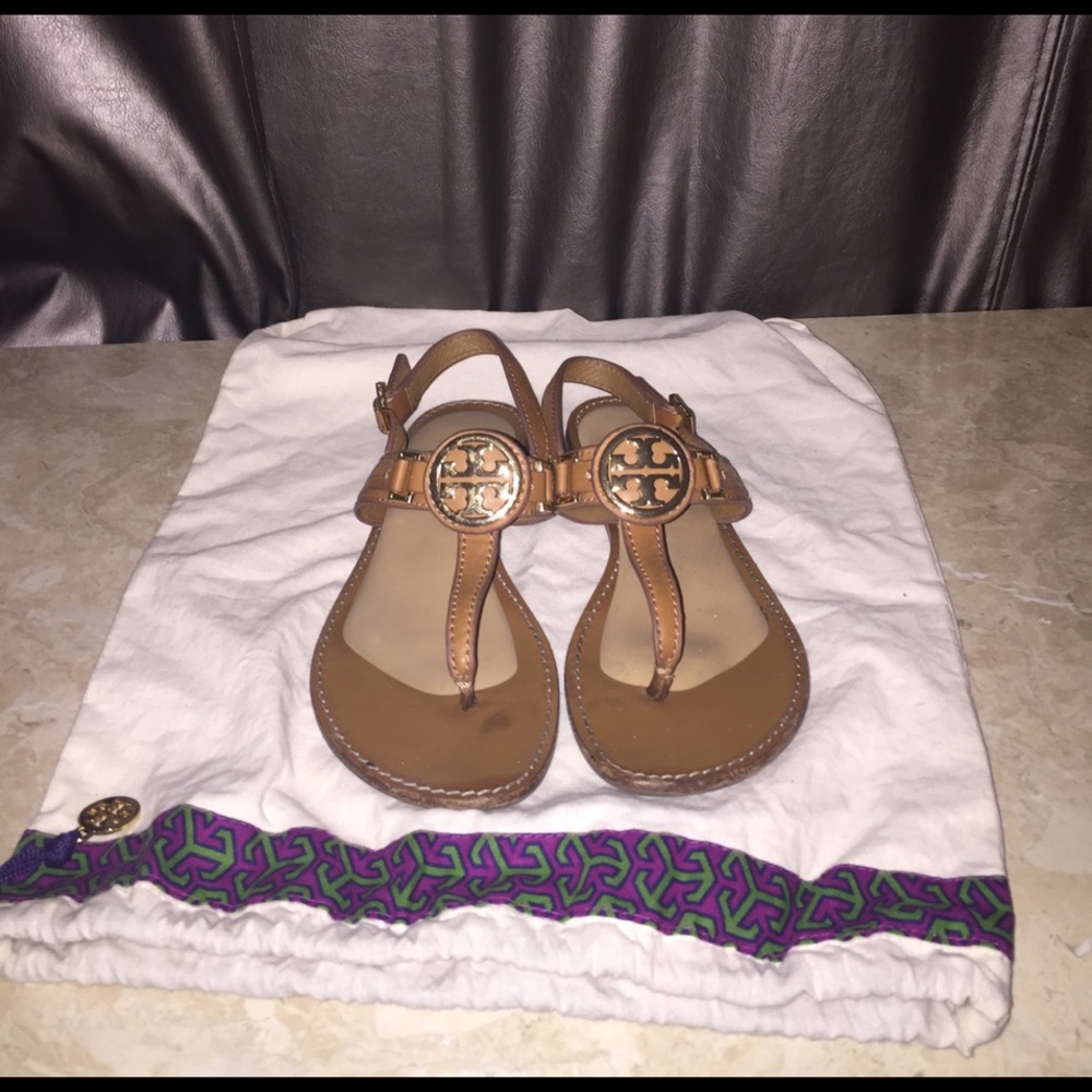 Authentic Tory Burch Cassia Flat Thong Sandals