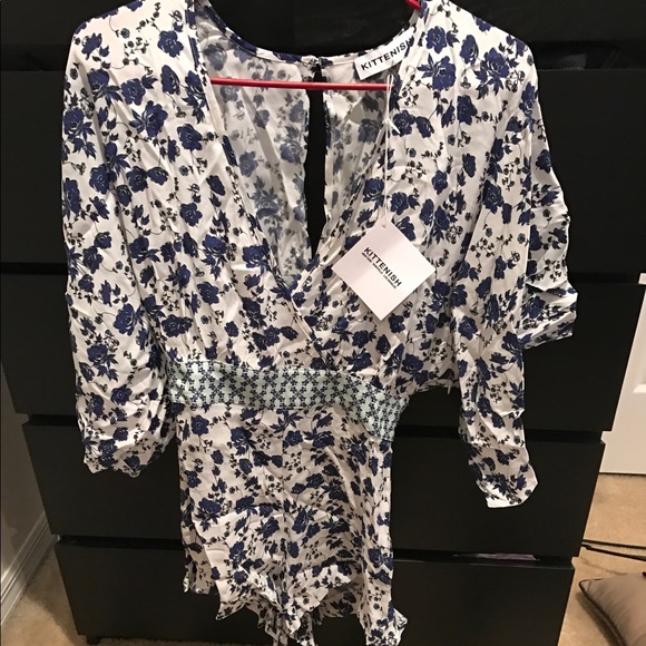 Kittenish kimono romper - Picture 3 of 3