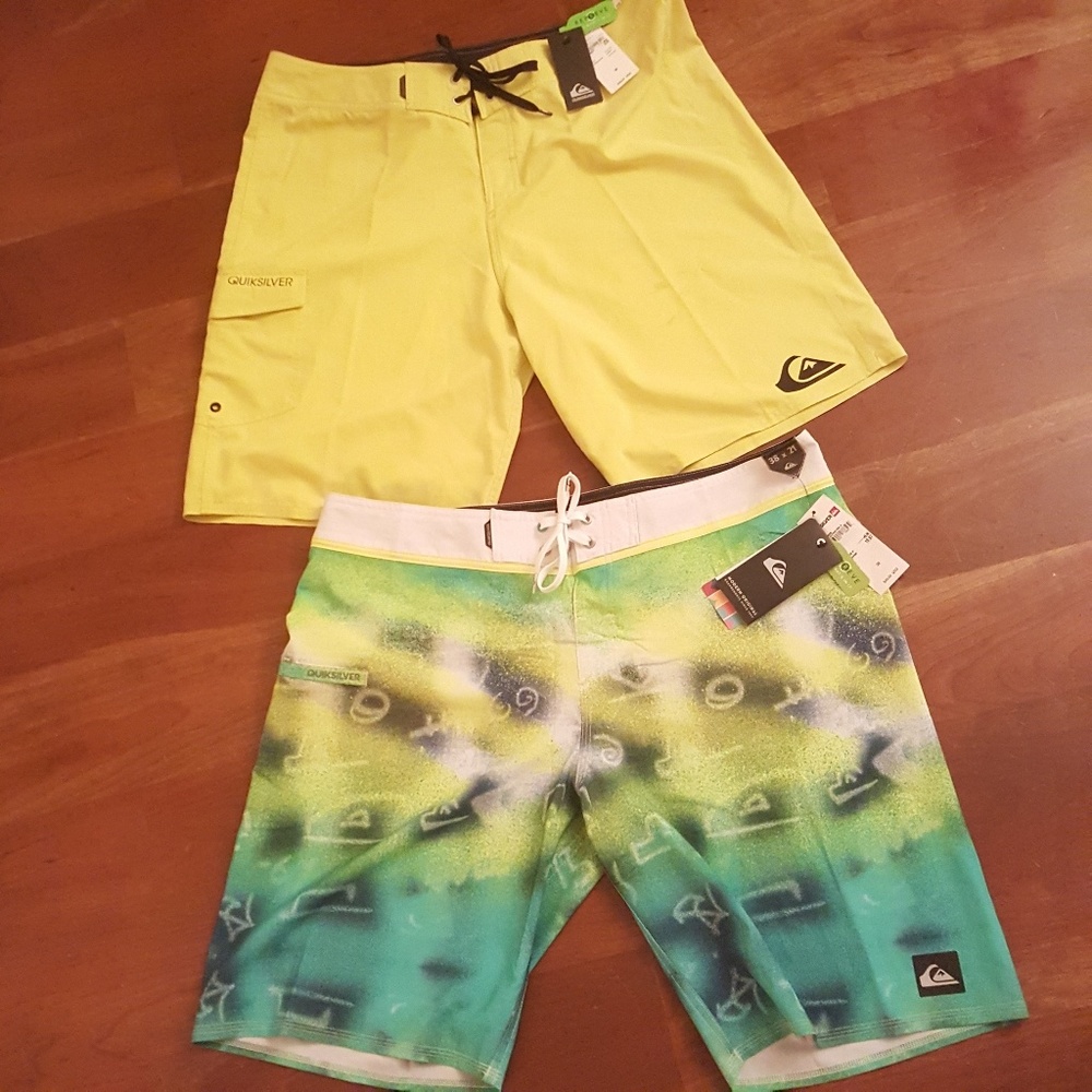 Quicksilver Board Shorts Swim Qty 2