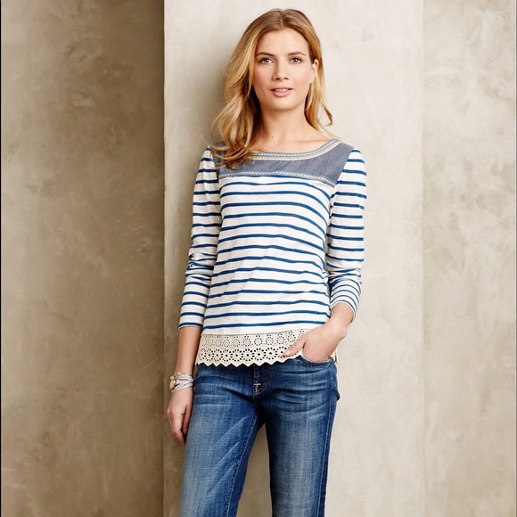 Anthropologie Tops - Anthropologie Shiloh Cotton Top