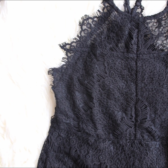 Free People Lace Slip Dress in Black - Picture 8 of 8