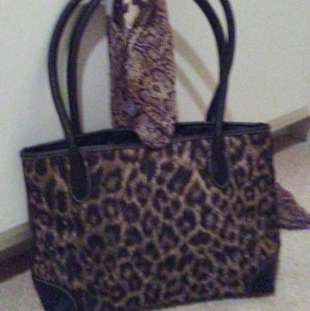 VINTAGE Leopard Print Brown/Black