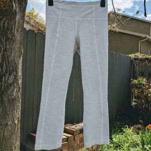Lululemon light grey soft knit stretch leggings