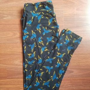Lularoe leggings OS. Blue birds