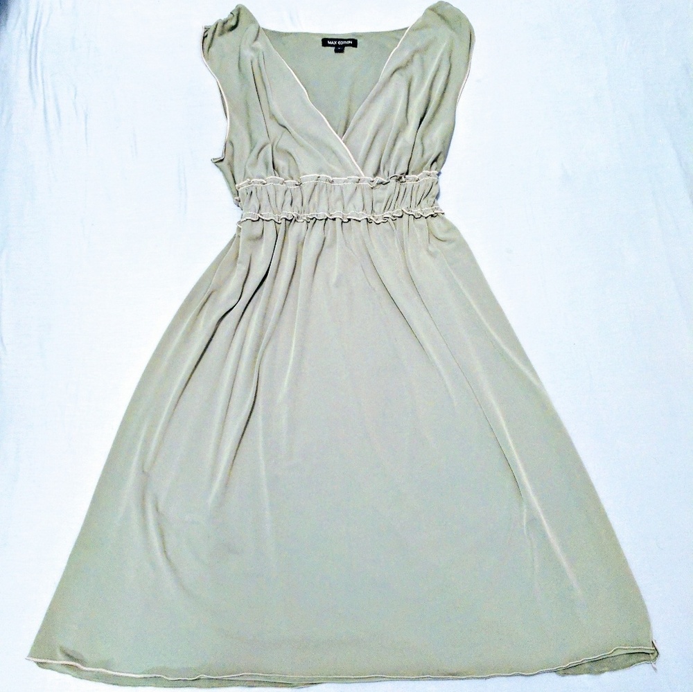 Sage green flowy dress